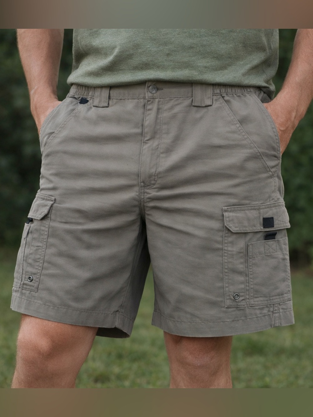 Bass Pro Shops Men's Cargo Shorts in Olive
